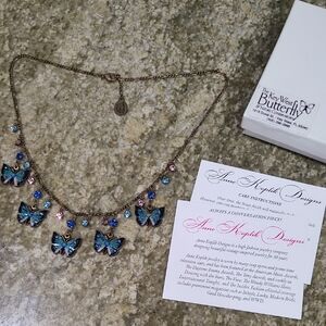 Anne Koplik Designs The Key West Butterfly Necklace Made In USA GORGEOUS